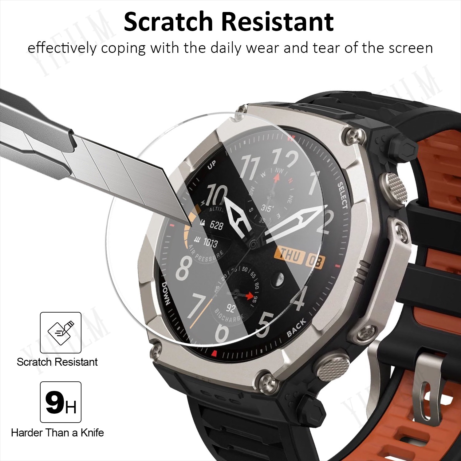 For Huami T-Rex Ultra 2 Screen - Glass Protector Auto ulasan dan harga