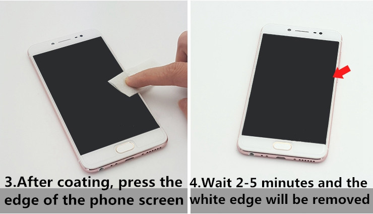 Tempered Glass White Edge Elim - Oleophobic Coating Spray ulasan dan harga