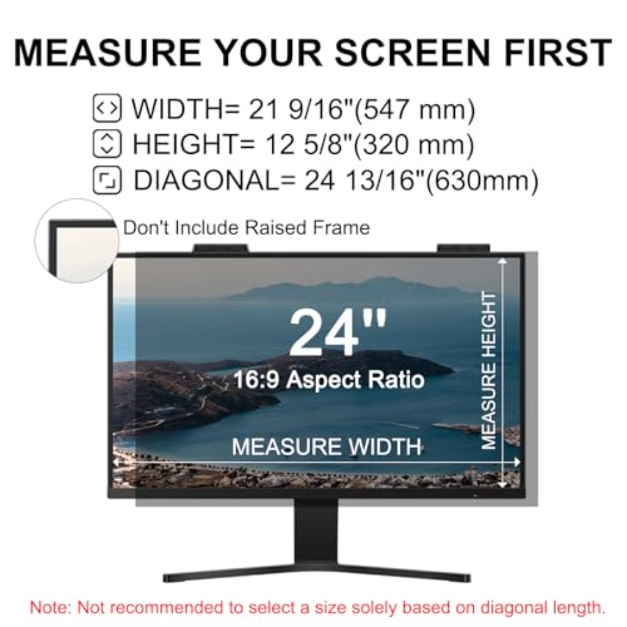 [2-Pack] 24 Inch Privacy Scree - Privacy Filter 2Pack ulasan dan harga