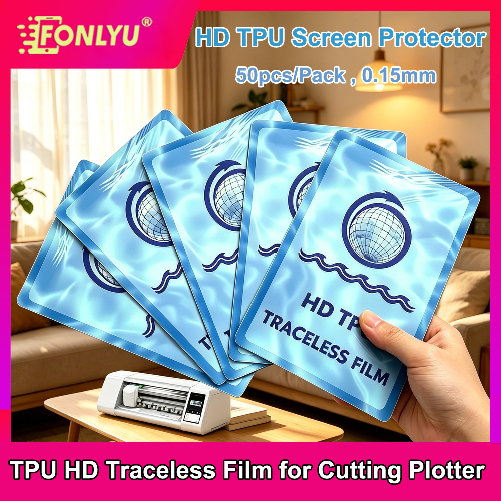 FONLYU 50pc HD Traceless TPU H - Screen Protector Cutter ulasan dan harga