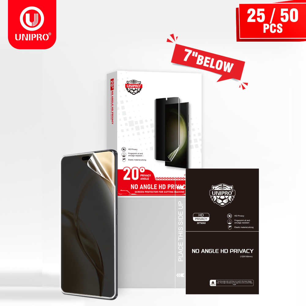 UNIPRO 25 50Pcs Anti Peep Film - Screen Protector Cutter ulasan dan harga