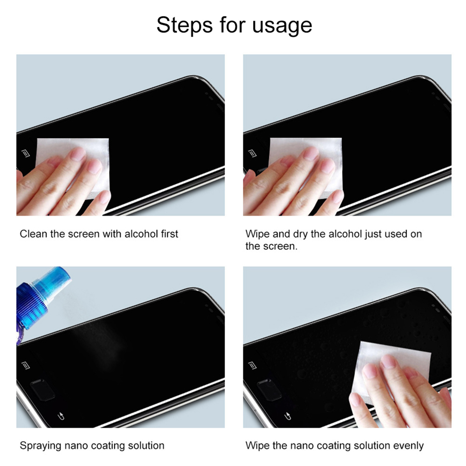 Nano  Screen Protector Fade Fi - Oleophobic Coating Spray ulasan dan harga