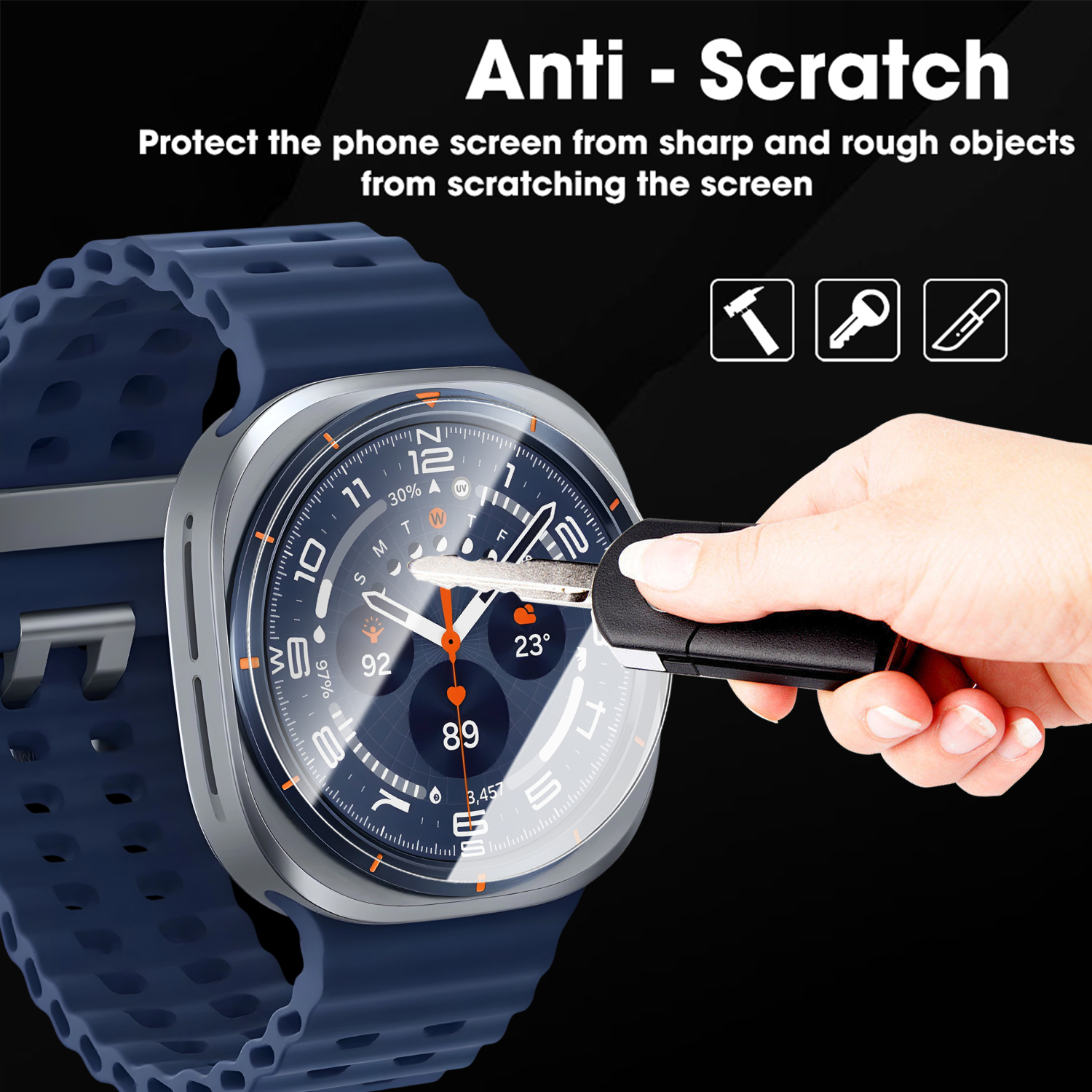 For Samsung Galaxy Watch Ultra - Glass Protector Auto ulasan dan harga