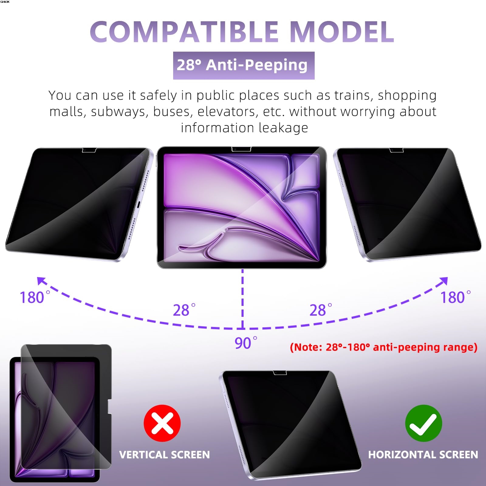 2 Way Privacy Anti-Spy Screen  - Matte Anti Glare Screen ulasan dan harga