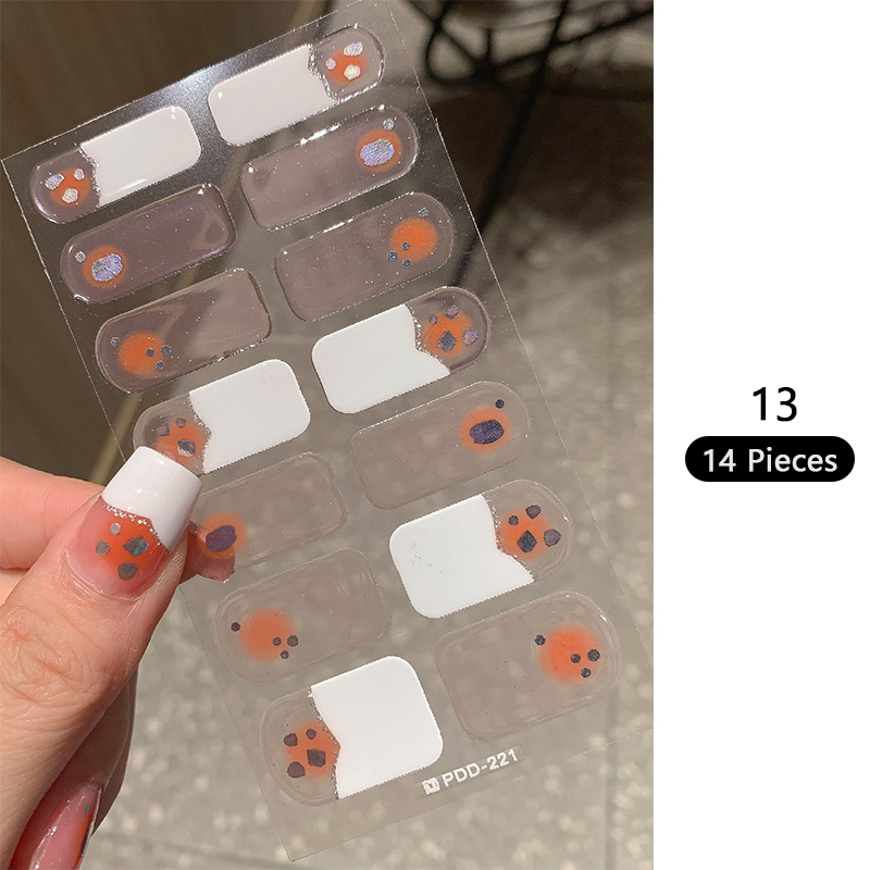 Baking-free Pink Nail Stickers - Full Cover Adhesive ulasan dan harga