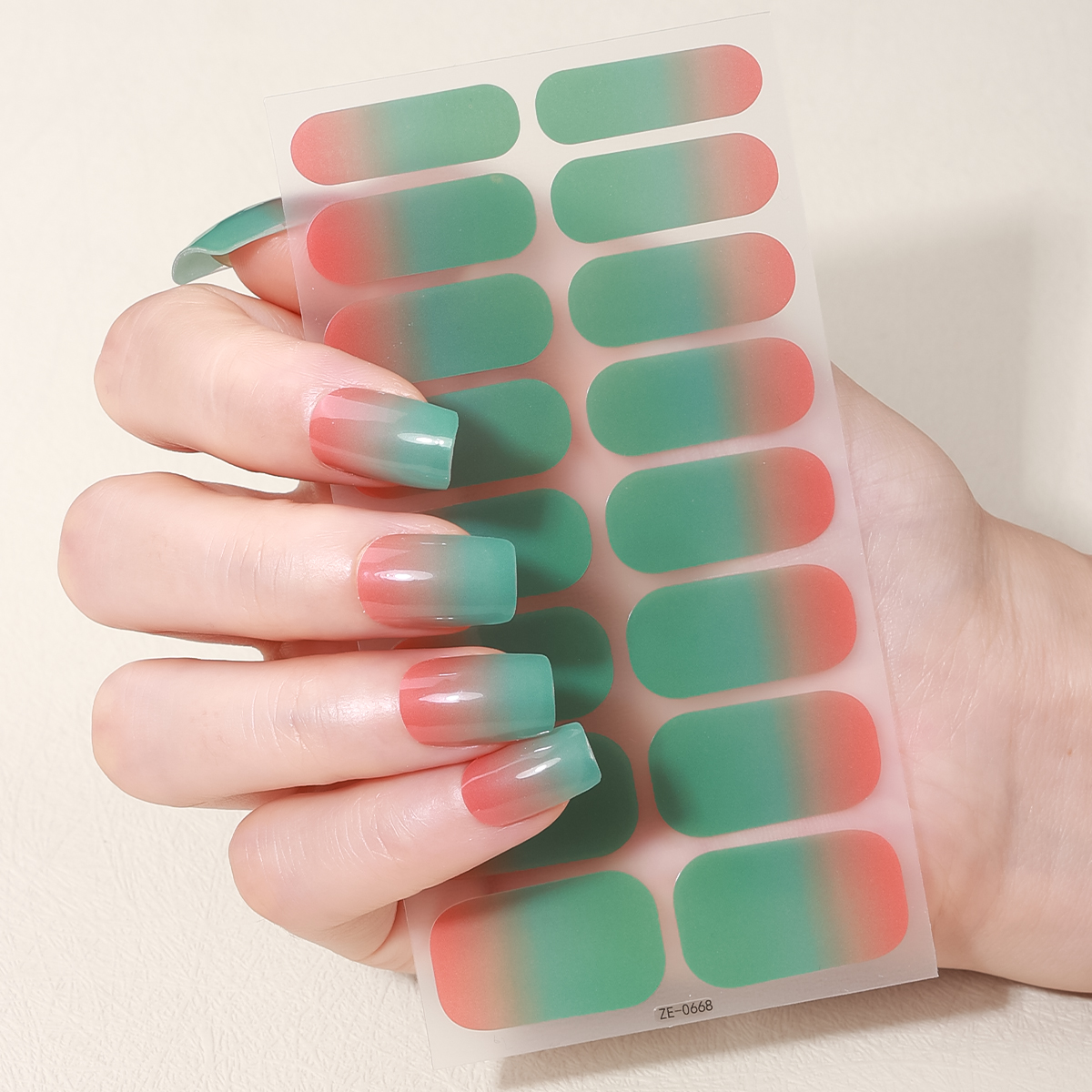 16Tips Full Cover Gradient Nai - Full Cover Adhesive ulasan dan harga